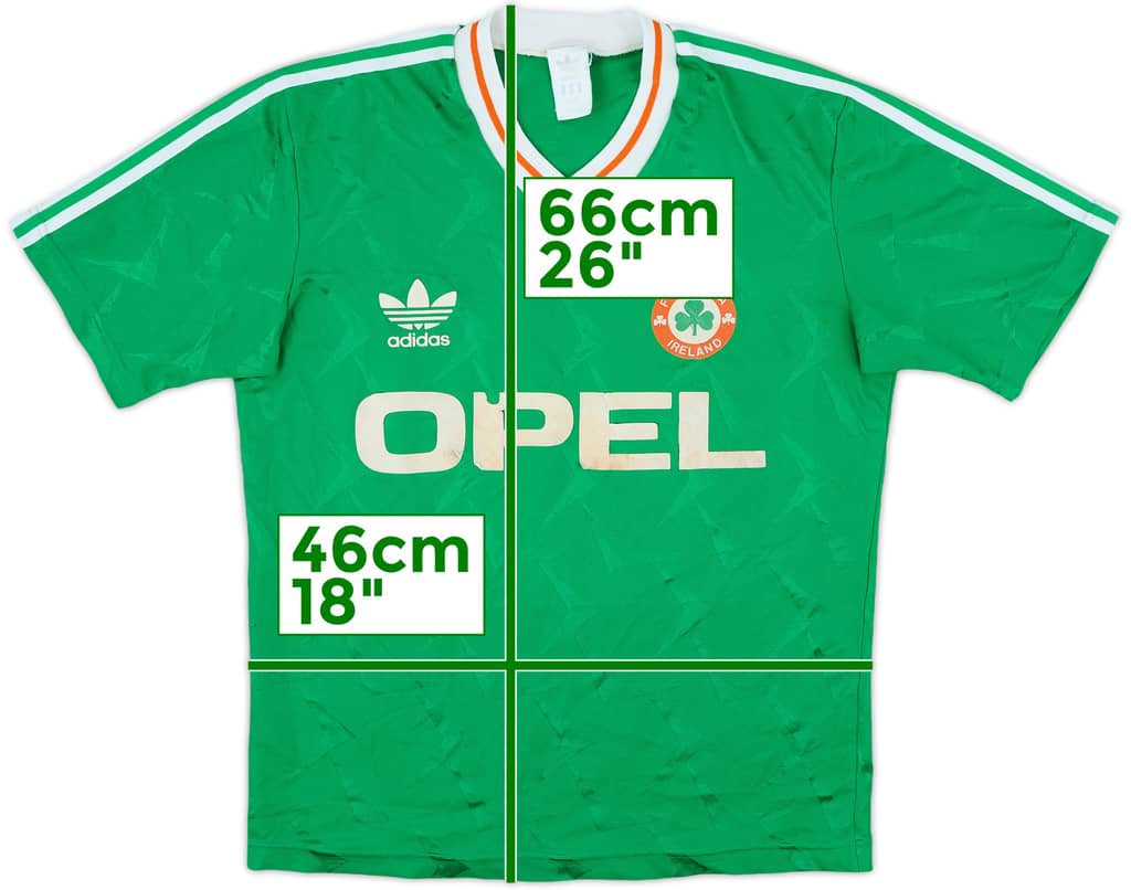 1990-92 Ireland Home Shirt - 4/10 - (M)