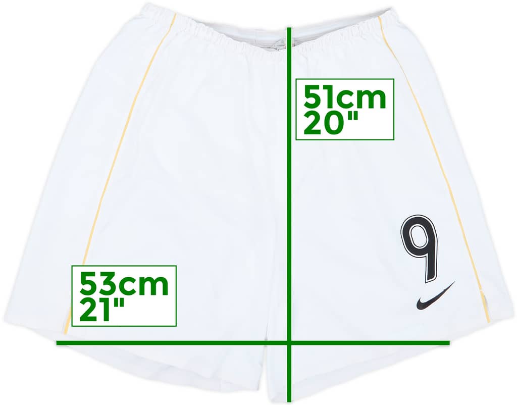 2006-07 Manchester United Player Issue Home Shorts #9 (Saha) - 7/10 - (L)