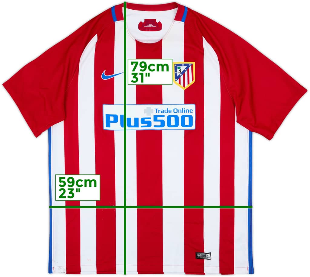 2016-17 Atletico Madrid Home Shirt - 5/10 - (XL)