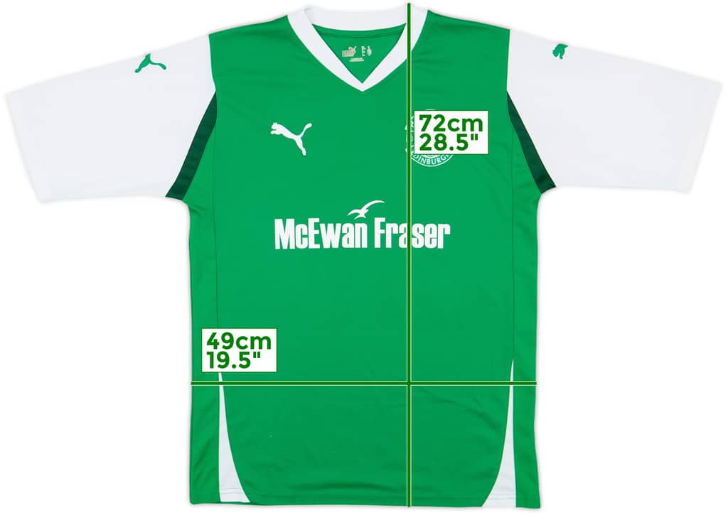 2010-11 Hibernian Home Shirt - 9/10 - (M)