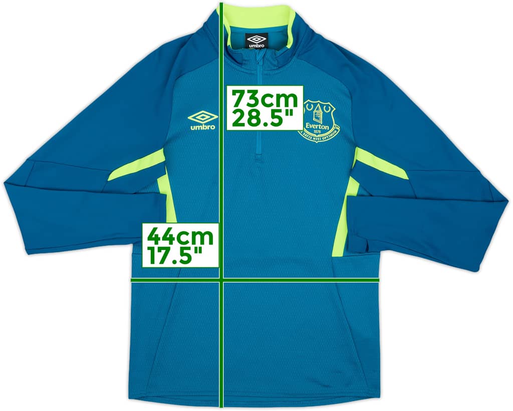 2019-20 Everton Umbro 1/4 Zip Drill Top - 9/10 - (S)