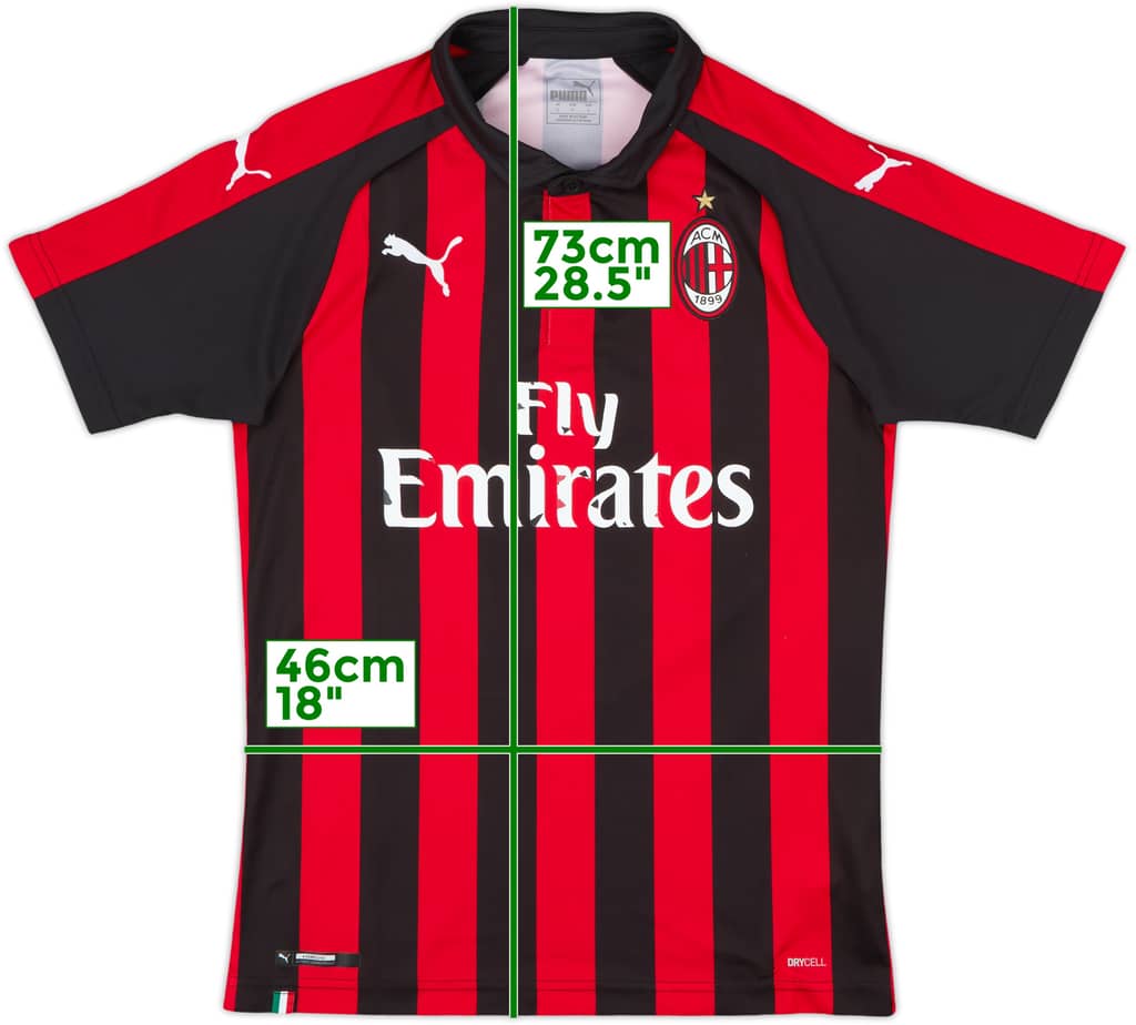 2018-19 AC Milan Home Shirt - 5/10 - (S)