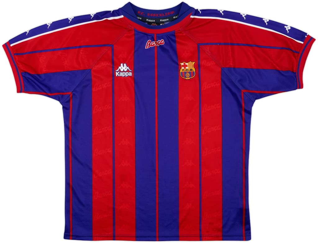 1997-98 Barcelona Home Shirt - 8/10 - (L)