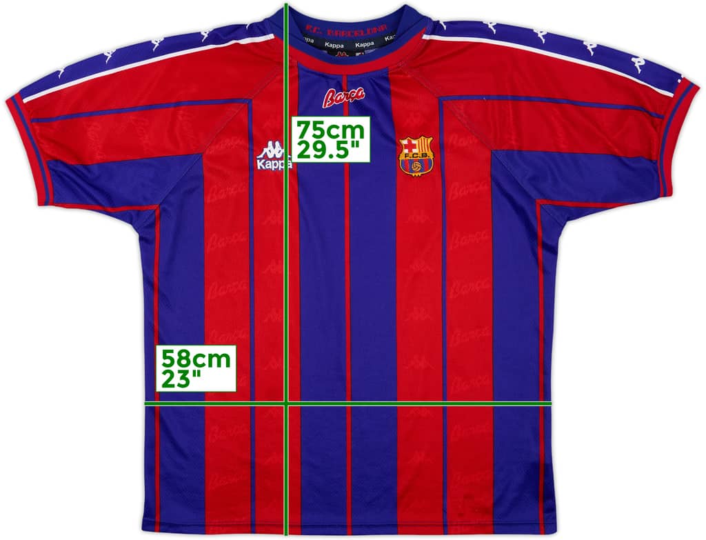 1997-98 Barcelona Home Shirt - 8/10 - (L)