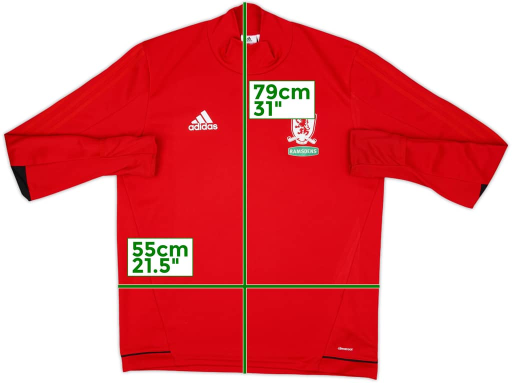 2017-18 Middlesbrough adidas Training Top - 8/10 - (L)