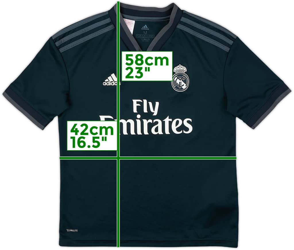 2018-19 Real Madrid Away Shirt - 8/10 - (M.Boys)
