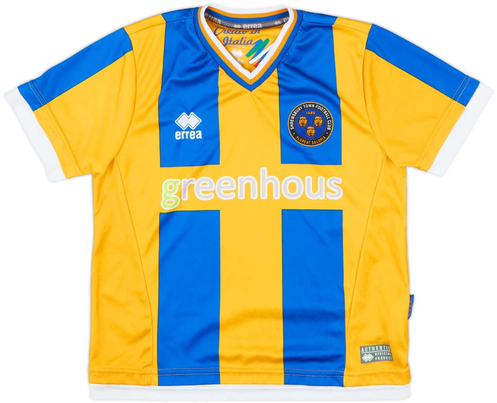 2015-16 Shrewsbury Home Shirt - 9/10 - (6-7 Years)