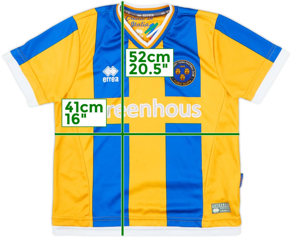 2015-16 Shrewsbury Home Shirt - 9/10 - (6-7 Years)