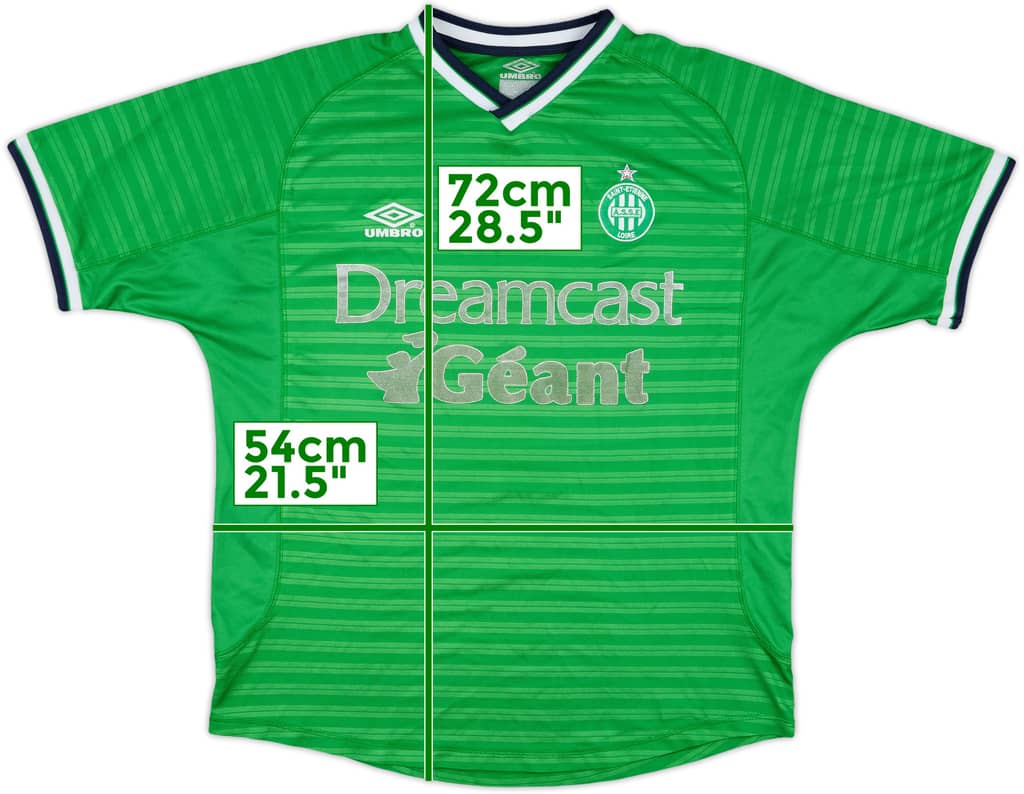 2000-01 Saint Etienne Home Shirt - 5/10 - (L)