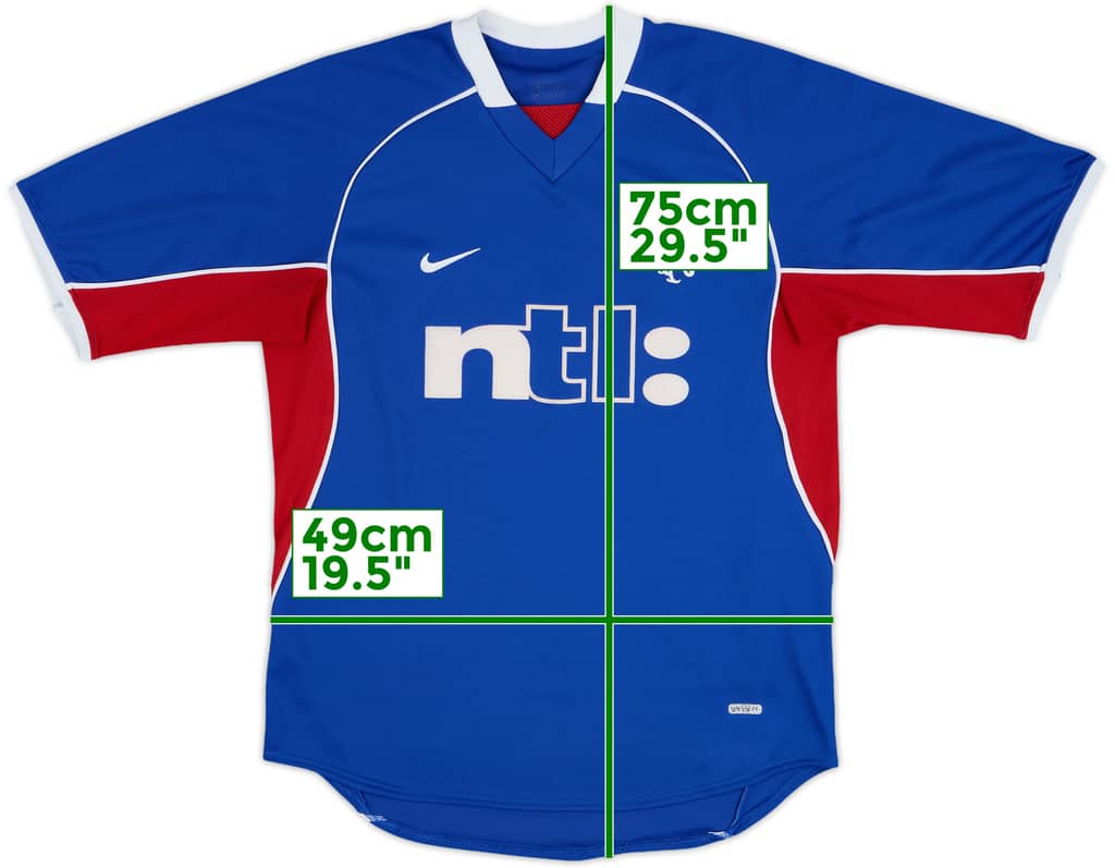2001-02 Rangers Home Shirt - 8/10 - (S)
