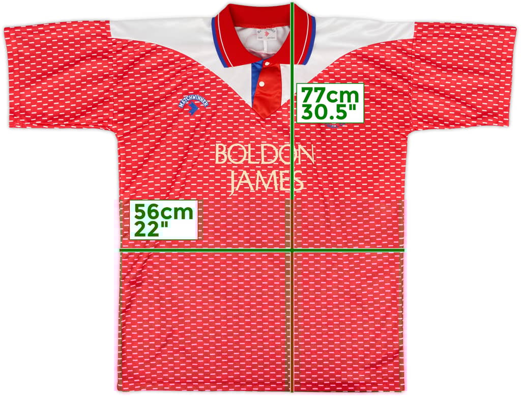 1992-93 Crewe Alexandra Home Shirt - 8/10 - (L)