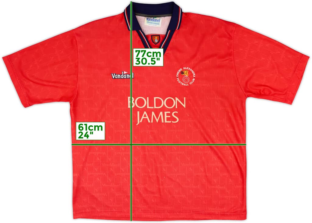 1994-95 Crewe Alexandra Home Shirt - 8/10 - (L)