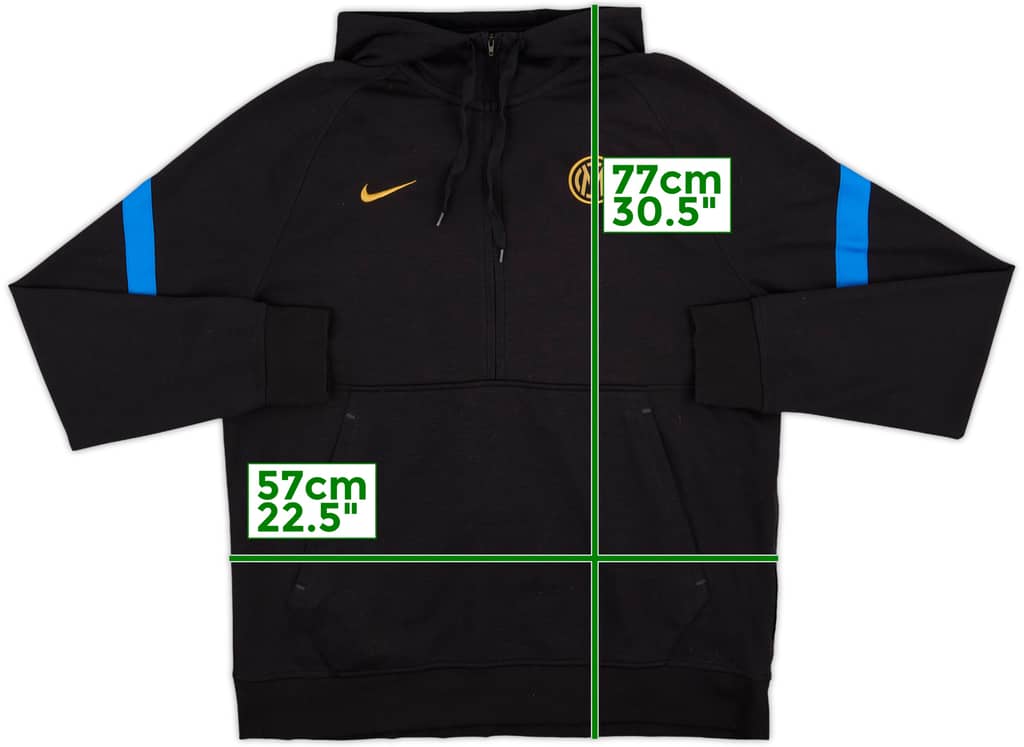 2020-21 Inter Milan Nike Hooded Track Jacket - 8/10 - (XL)