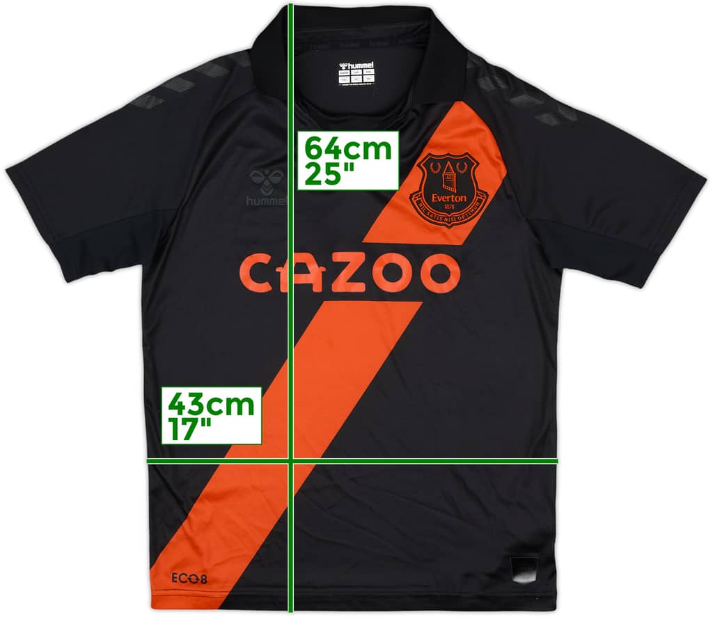 2021-22 Everton Away Shirt - 9/10 - (XL.Boys)