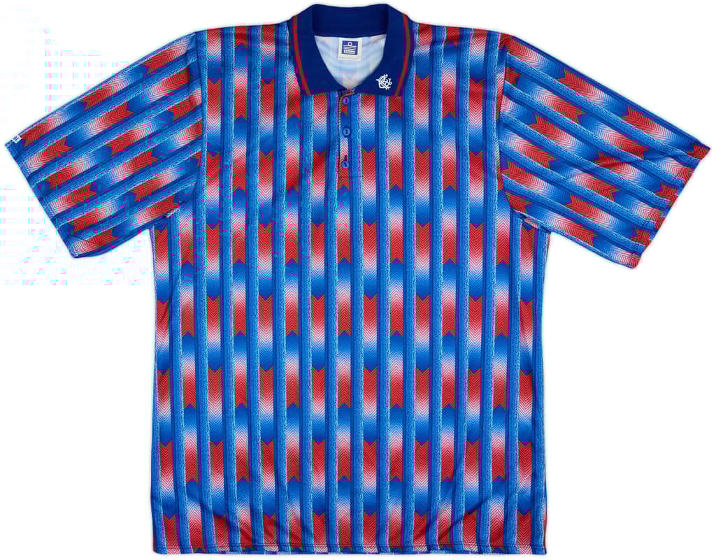 1990-91 Rangers Admiral Polo Shirt - 10/10 - (L)