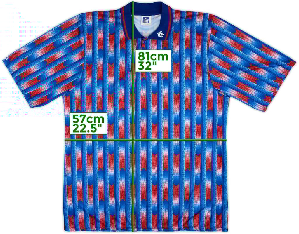 1990-91 Rangers Admiral Polo Shirt - 10/10 - (L)