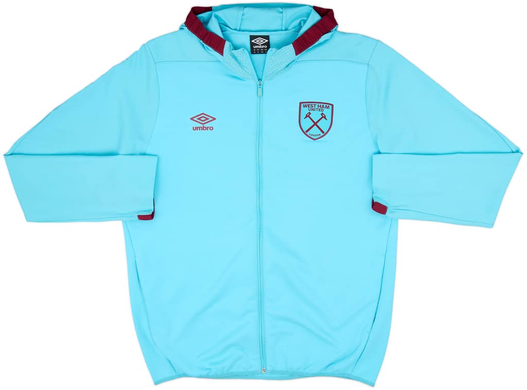 2016-17 West Ham Umbro Hooded Track Jacket - 7/10 - (XL)
