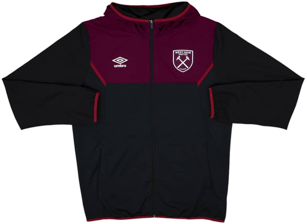 2018-19 West Ham Umbro Hooded Track Jacket - 8/10 - (XL)