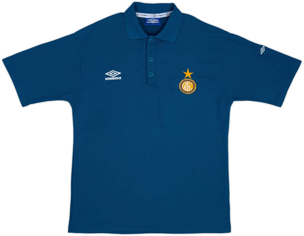 1998-99 Inter Milan Umbro Polo Shirt - 8/10 - (L)