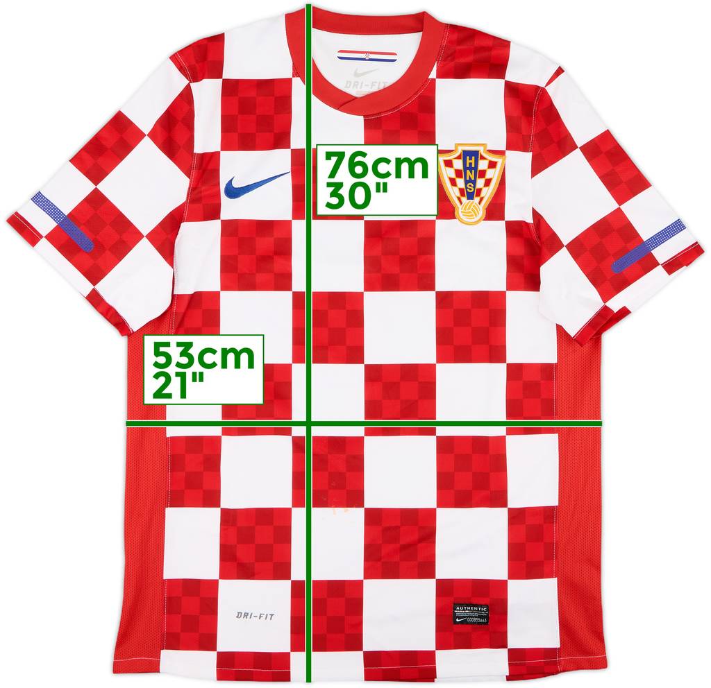 2010-12 Croatia Home Shirt - 8/10 - (M)