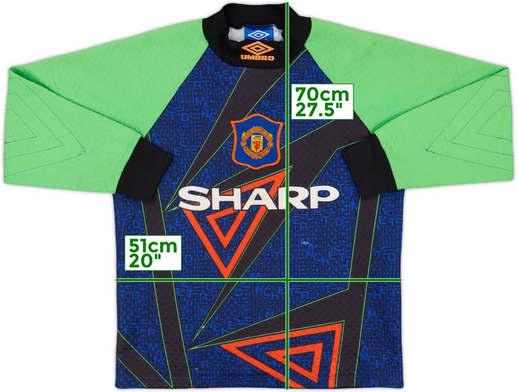 1994-96 Manchester United GK Shirt - 6/10 - (Y)