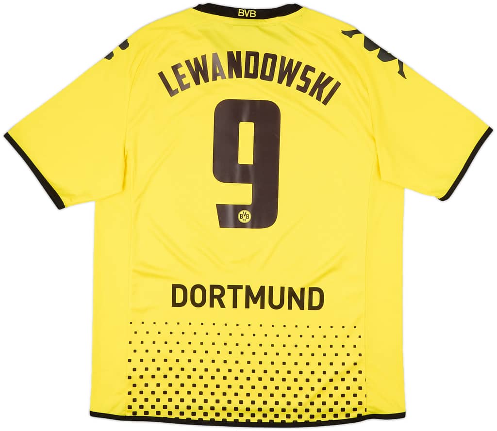 2011-12 Borussia Dortmund Home Shirt Lewandowksi #9 - 8/10 - (XXL)