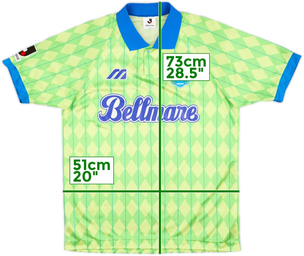 1993-95 Bellmare Hiratsuka Home Shirt - 9/10 - (L)