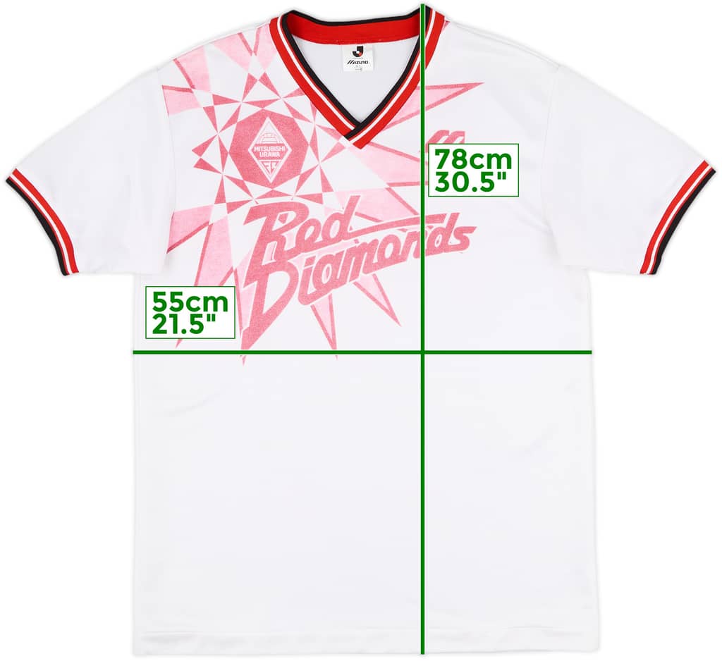 1993-95 Urawa Red Diamonds Mizuno Training Shirt - 8/10 - (L)