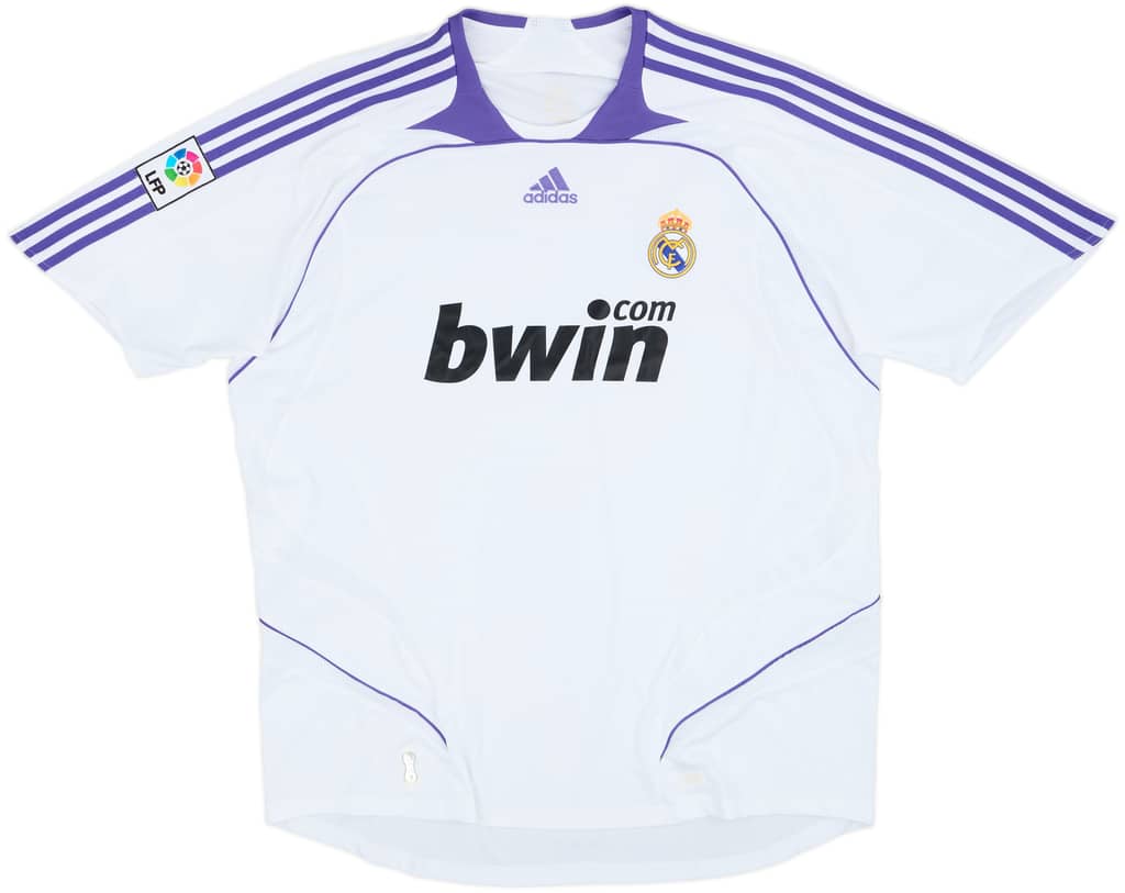 2007-08 Real Madrid Home Shirt - 8/10 - (3XL)