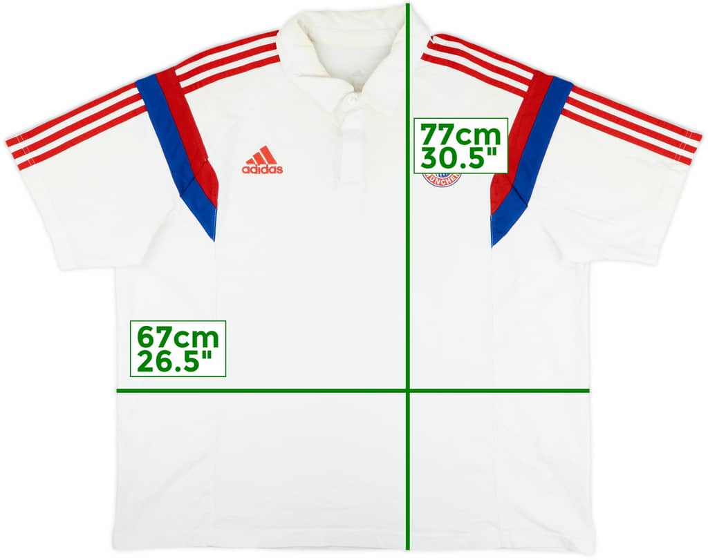 2014-15 Bayern Munich adidas Polo Shirt - 9/10 - (XXL)