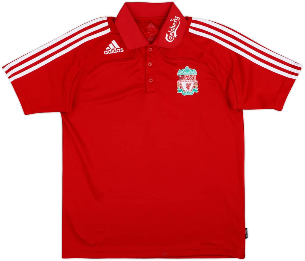 2008-09 Liverpool adidas Polo Shirt - 8/10 - (M)