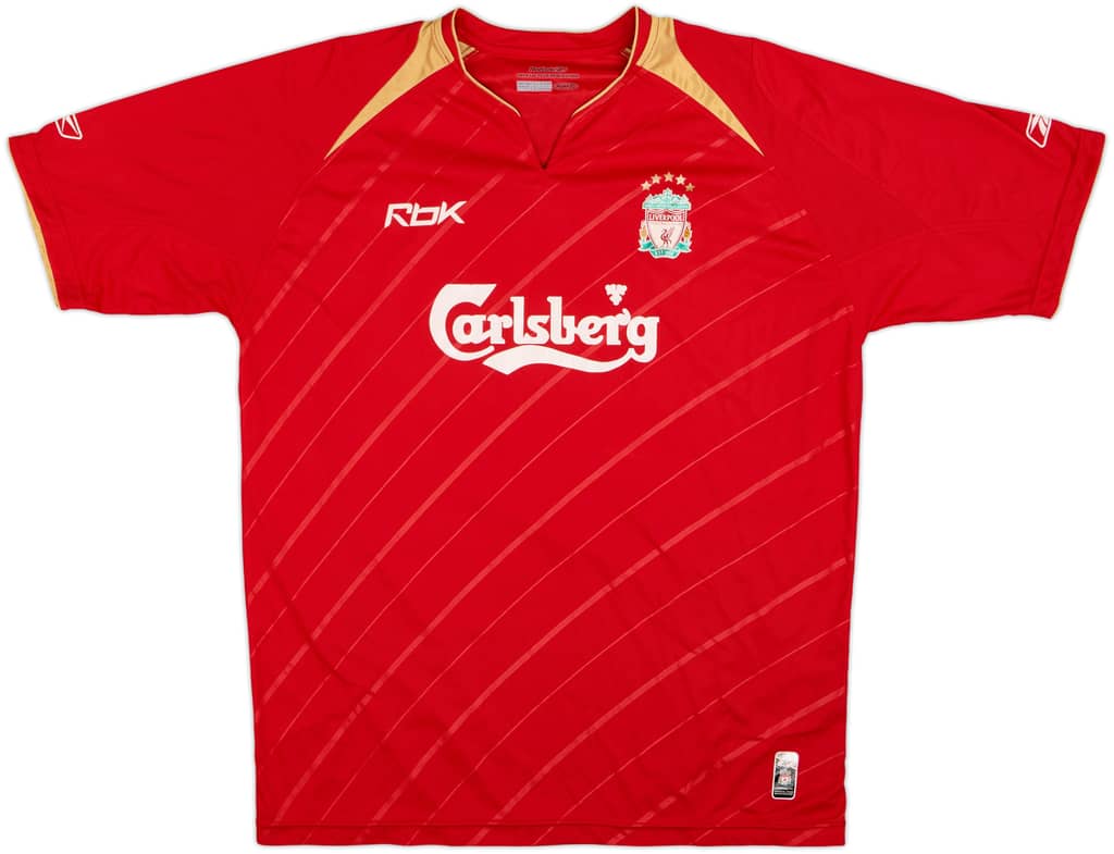 2005-06 Liverpool CL Home Shirt - 7/10 - (L)