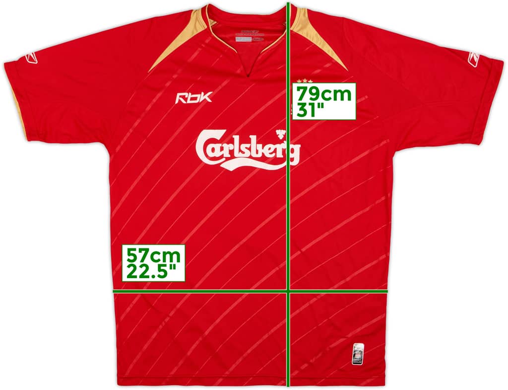 2005-06 Liverpool CL Home Shirt - 7/10 - (L)
