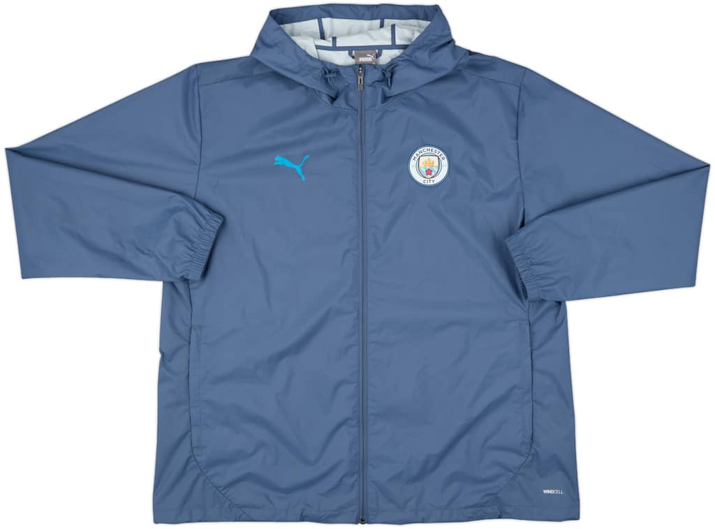 2024-24 Manchester City Puma Hooded Rain Jacket - 10/10 - (XXL)