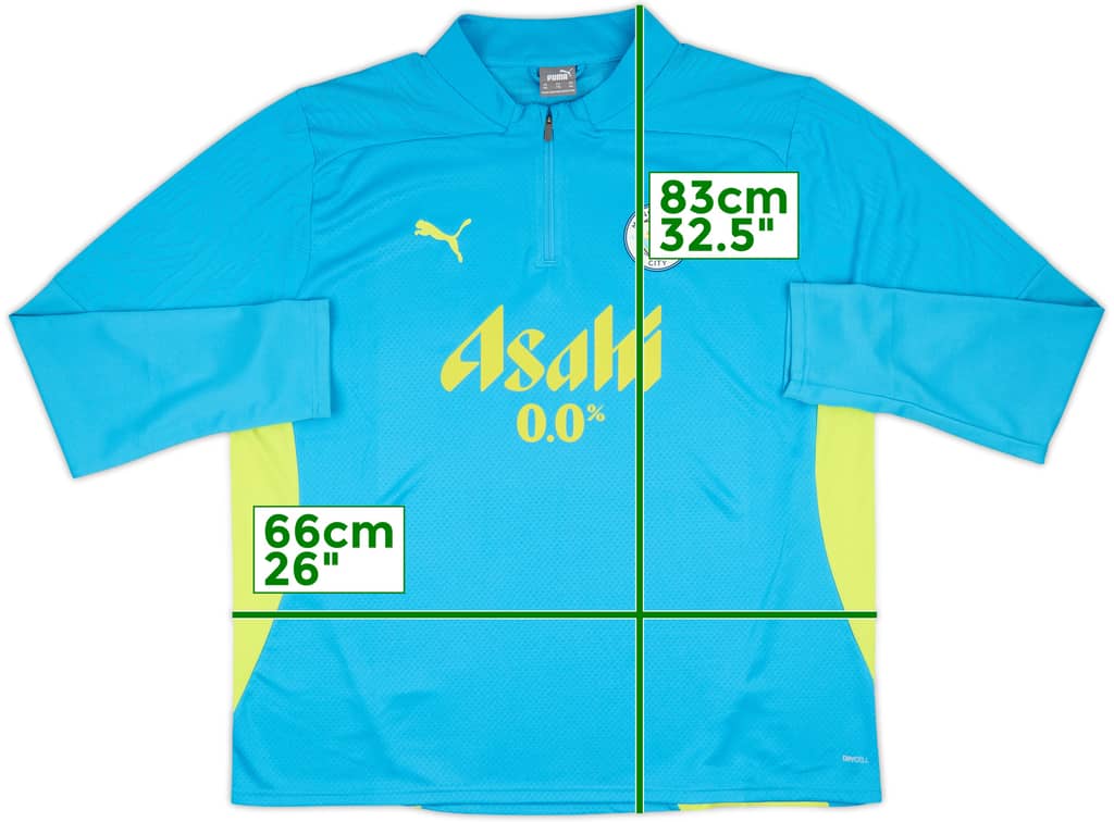 2024-25 Manchester City Puma 1/4 Zip Training Top - 7/10 - (XXL)