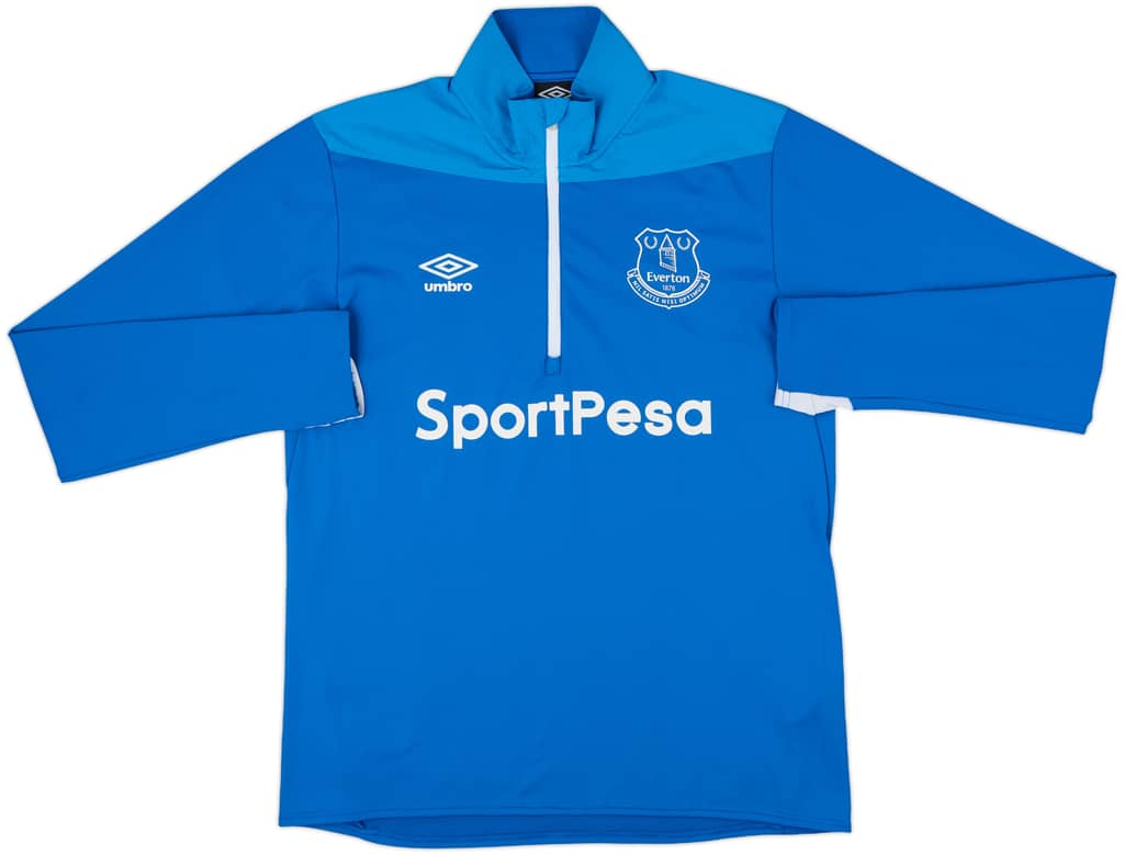 2017-18 Everton Umbro 1/4 Zip Training Top - 8/10 - (M)