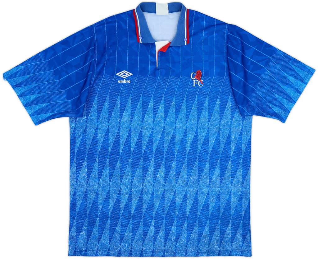 1989-91 Chelsea Home Shirt - 8/10 - (XL)