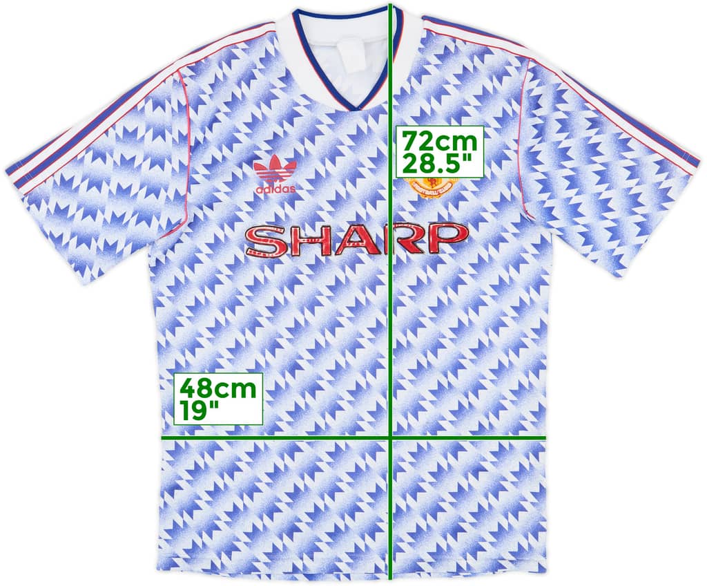 1990-92 Manchester United Away Shirt - 6/10 - (M)