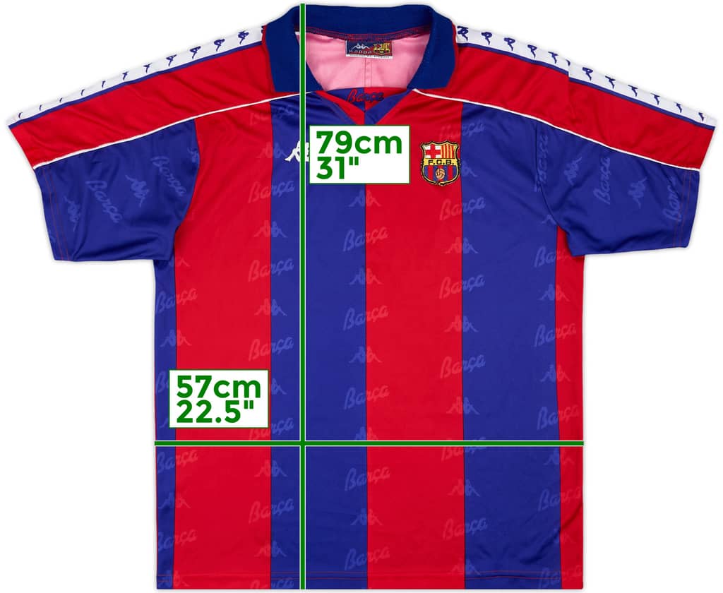 1992-95 Barcelona Home Shirt - 9/10 - (XL)