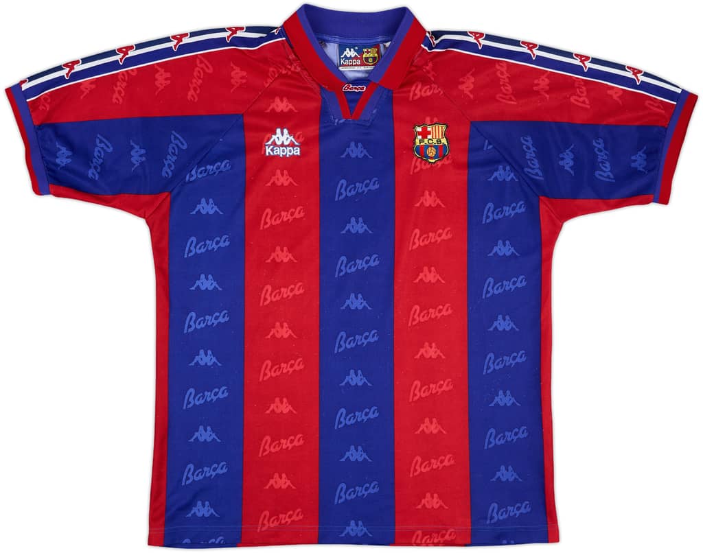 1995-97 Barcelona Home Shirt - 9/10 - (L)