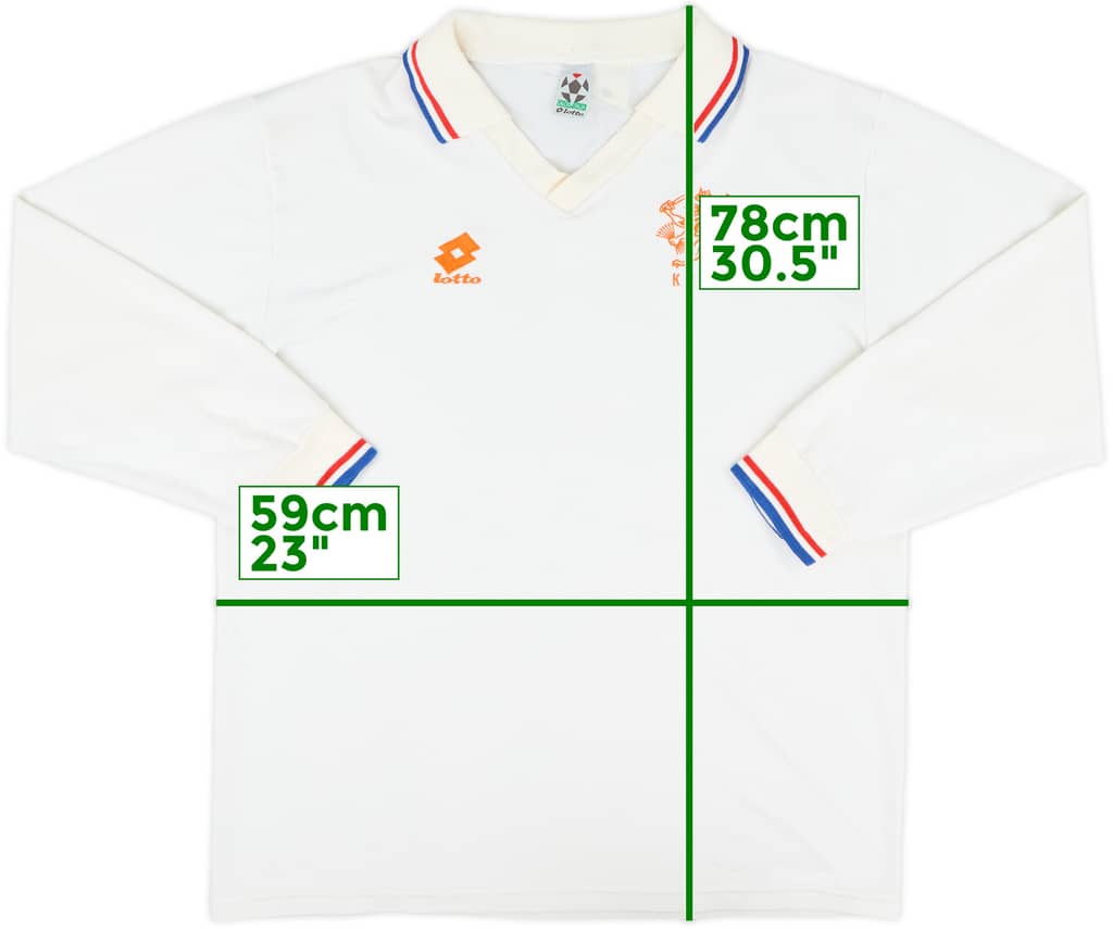 1992-94 Netherlands Player Issue Away L/S Shirt - 9/10 - (XL)