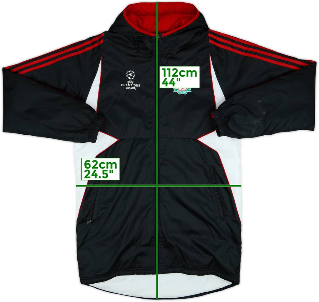 2007-08 Liverpool adidas CL Padded Bench Coat - 7/10 - (M)