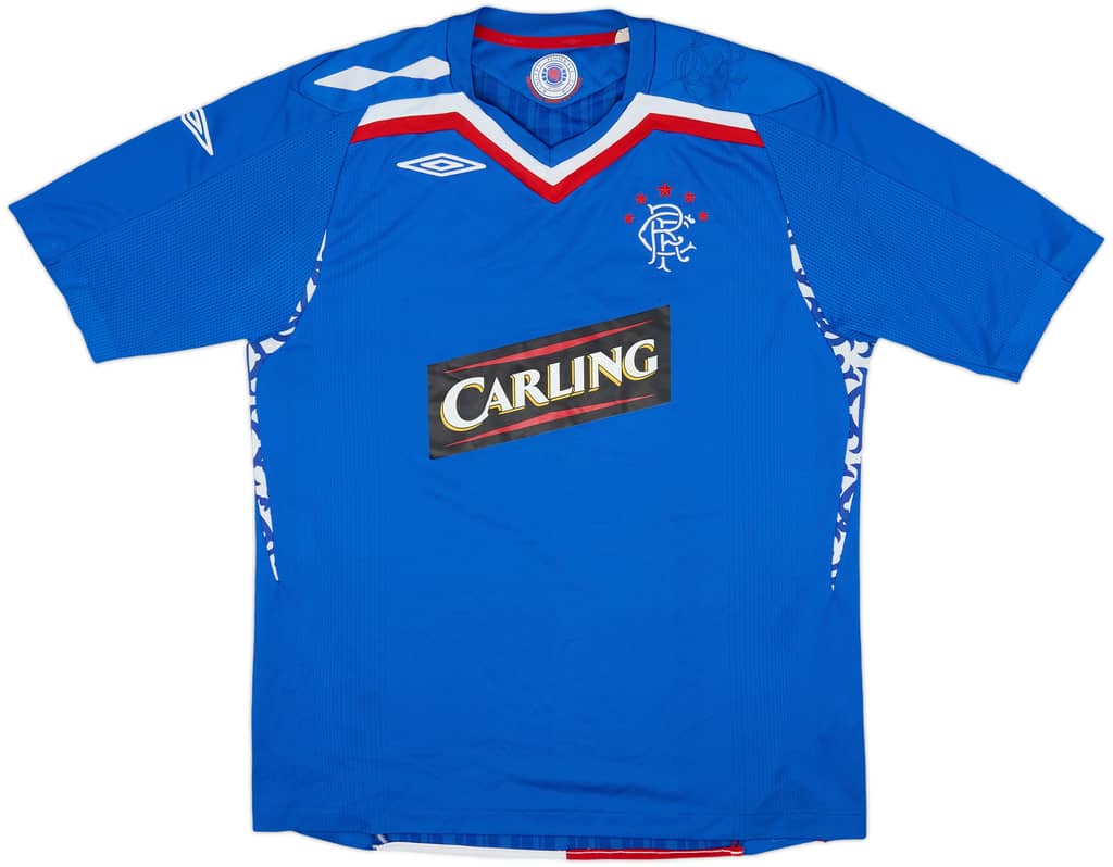 2007-08 Rangers Home Shirt - 8/10 - (L)