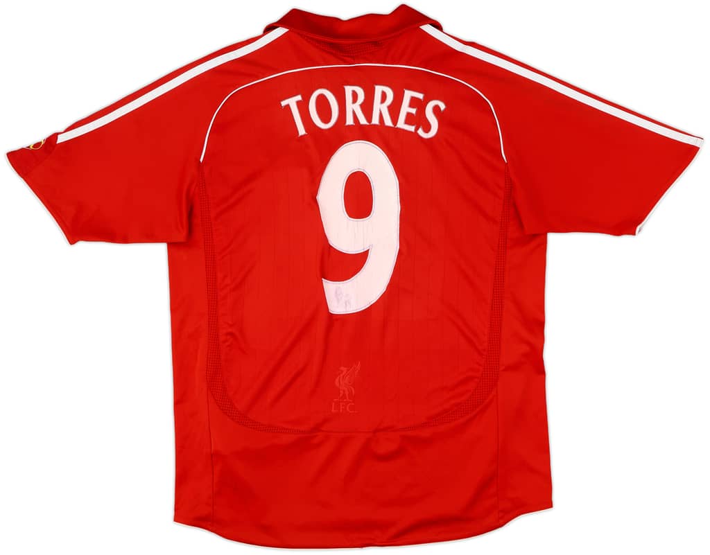 2006-08 Liverpool Home Shirt Torres #9 - 5/10 - (XL.Boys)
