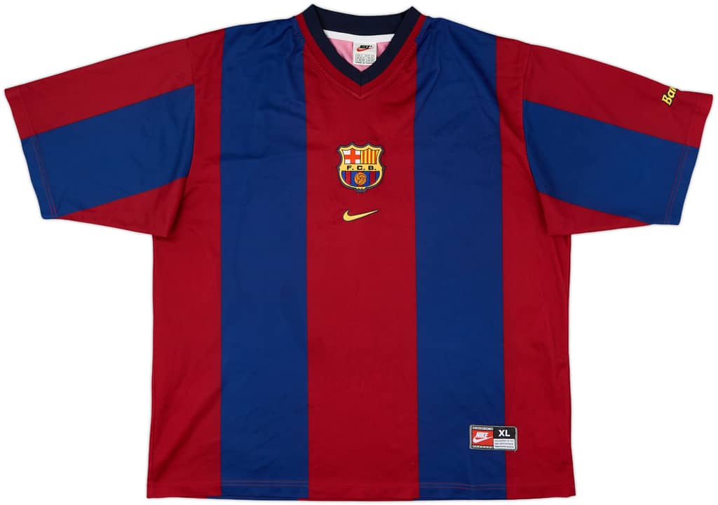 1998-00 Barcelona Basic Home Shirt Rivaldo #11 - 9/10 - (XL)