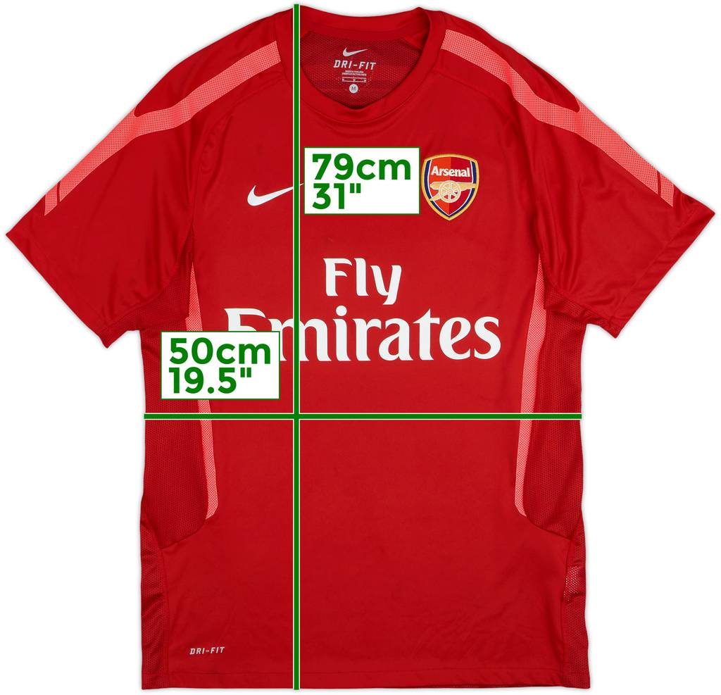 2010-11 Arsenal Nike Training Shirt - 8/10 - (M)