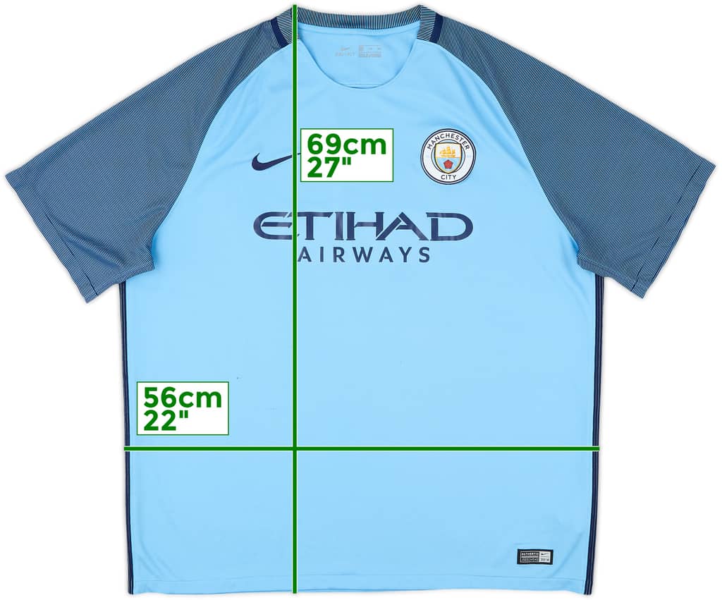 2016-17 Manchester City Home Shirt - 5/10 - (XXL)