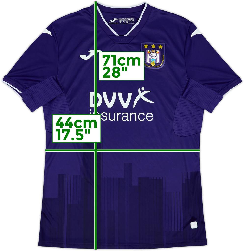 2020-21 Anderlecht Home Shirt - 8/10 - (S)