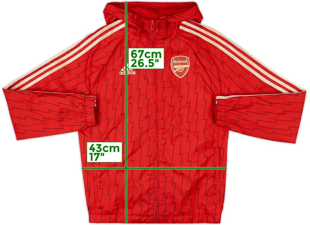 2023-24 Arsenal adidas Hooded Track Jacket - 8/10 - (XS)