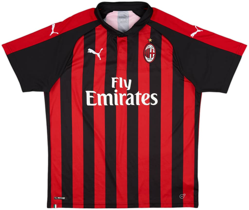 2018-19 AC Milan Home Shirt - 9/10 - (XL)